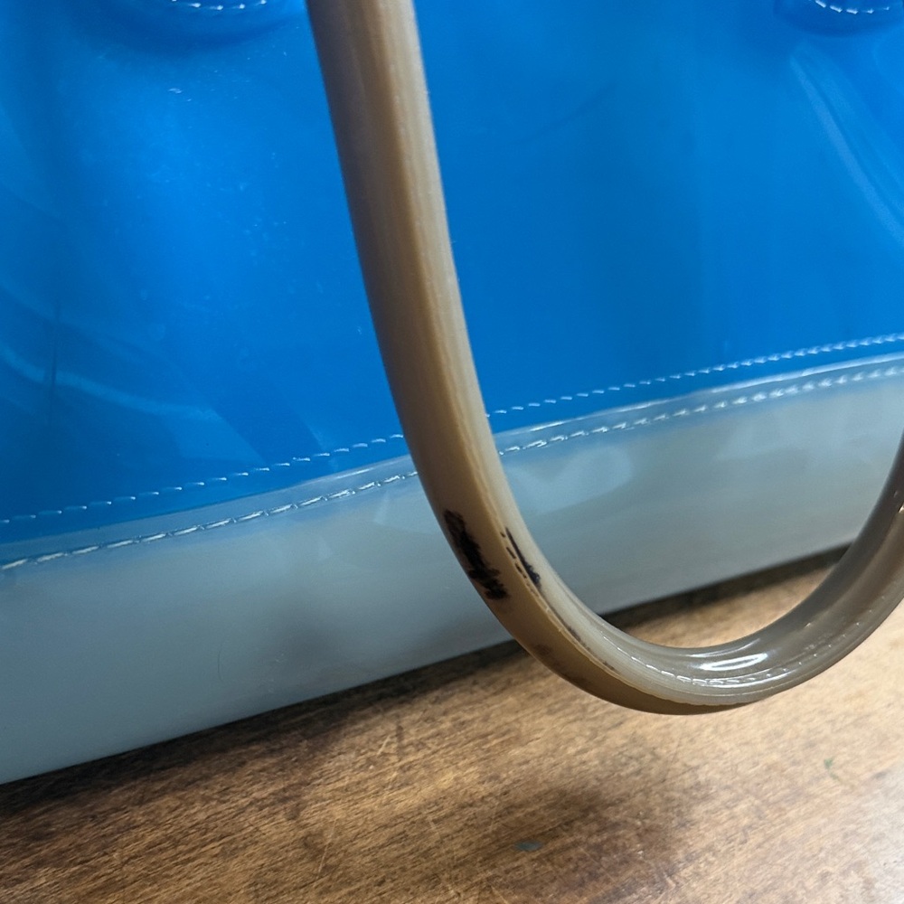 FURLA Blue Candy Boston Jelly Handbag - Picture 6 of 11